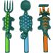 Made in USA Dinosaur Combo: Utensil Set, Plate, Placemat for Toddlers, Infants, Babies & Kids - Safety Tested Materials - Buy Online on SooperMarket.com