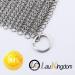 LauKingdom Stainless Steel Cast Iron Cleaner 316L - 8x6 inch Square Scrubber for Pan, Anti-Rust & Hygienic - Buy Online on SooperMarket.com