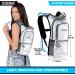 Sojourner Hydration Pack - 2L Hydration Backpack for Festivals, Raves, Hiking, Running - Silver Holographic - Buy Online on SooperMarket.com