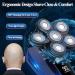 Bald Head Shaver 6 in 1 Cordless Waterproof Electric Razor for Men - Rechargeable, Wet Dry, USB Charging - Ideal for Head and Face Shaving - Buy Online on SooperMarket.com