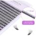 240pcs 40D 0.07 D Curl Cluster Eyelash Extensions - Soft Natural False Eyelashes DIY At Home - 12mm Length - Pack of 1 - Buy Online on SooperMarket.com