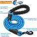 Haapaw Reflecting Dog Collar for Small & Medium Dogs - Padded Soft Neoprene & Breathable Nylon - Blue L (1-Pack) | Durable & Comfortable - Buy Online on SooperMarket.com