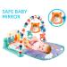 Baby Gym Play Mat with Mirror, Music, Lights - Kick & Play Piano Activity Center for 3-6-9 Month Infants in Green - Buy Online on SooperMarket.com