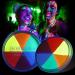 Glow UV Blacklight Face Body Paint Palette - 6 Neon Colors | Water Activated Washable Halloween Makeup & Cosplay Kit - Buy Online on SooperMarket.com