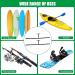 Adjustable Double SUP Surf Paddle Board Storage Rack | Ceiling Mount for Garage & Indoor Use - Buy Online on SooperMarket.com