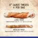 Zoe Better Than Rawhide Dog Treats - Roast Chicken with Thyme & Rosemary - 152g (5.4 oz) - 4 Large Twists - Buy Online on SooperMarket.com