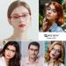 Buy Kerecsen 5 Pack Reading Glasses for Men & Women - High-Quality Spring Hinges Comfortable Rectangular Design - Multi-Colored (2.00 Magnification) - International Shipping Available - Buy Online on SooperMarket.com
