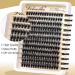 Veleasha 80D Fluffy Lash Clusters - 192PCS D Curl Volume Eyelash Extensions 10-18mm - Soft DIY Cluster Lashes for Home Use - Buy Online on SooperMarket.com