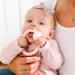 Ryan and Rose Cutie Teether Rattle - Pink | Silicone Teething Toy - Buy Online on SooperMarket.com