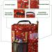 Qukou Yarn Storage Portable Bag - Red | Knitting Projects Organizer for Yarns, Crochet Hooks, and Needles - Buy Online on SooperMarket.com