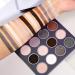 Smokey Grey Eyeshadow Palette - DE LANCI Professional 12 Shades Matte Shimmer Goth Makeup - Waterproof High Pigmented Smoky Eyes Shadow Kit - Buy Online on SooperMarket.com