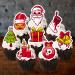 PRECUT Spooky Christmas Cupcake Toppers Edible Spooky Christmas Cake Decorations Spooky Christmas Decorations Spooky Christmas Cake Topper (12)