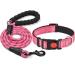 Haapaw Reflecting dog collar padded with soft neoprene breathable nylon dog collars for small medium -sized dogs S (1 Pack) pink