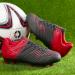 LEOCI Soccer Shoes for Kids - Firm Ground Football Boots for Boys & Girls | Size 32 EU | Black & Red - Buy Online on SooperMarket.com