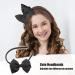 VOCOSTE Bow Headband Fashion Cute Polyester Hairband for Teenager Black 5.9x4.4 Inch - Buy Online on SooperMarket.com