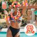 GALPADA 1 Set Pineapple Sunglasses and Hawaiian Leis Set Luau Flower Leis Necklace Headbands and Wristbands for Tropical Hawaiian Beach Party Decorations Birthday Party Favors - Buy Online on SooperMarket.com