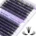 Individual Lashes 240PCS Cluster Lashes Extension D Curl 0.07mm 30D/40D Mixed 16-20mm Lash Clusters Wide Stem Individual Eyelashes Clusters DIY Eyelashes Extensions(30D+40D-0.07-D-MIX16-20) RR-16-20mm Clusters-30D+40D-0.07-D