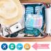 14 Pack Silicone Travel Bottles for Toiletries - TSA Approved Leak Proof Containers for Cosmetics, Shampoo, Conditioner, Lotion - BPA Free (3.04 oz) - Colorful - Buy Online on SooperMarket.com