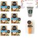 Nescafe Gold Cappuccino Decaf Unsweetened Taste Bundle With Reusable Coffee Cup & Coffee Stirrer Sticks |Instant Coffee|Individually Wrapped Coffee Sachets | Compatible With Lovers Of Nescafe Gold