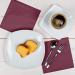 HEKU 100 Monochrome Napkins - 3-Layer 33x33cm | Highly Absorbent & Stylish Bordeaux | Uniform Quality for Events & Gastronomy | Practical 5-Pack - Buy Online on SooperMarket.com