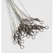 20pcs Baitholder Fishing Hook Rigs with Nylon Coated Wire Leader and Swivel 6.5inch - Buy Online on SooperMarket.com