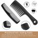 3-Piece Wide-Tooth Comb Set - Detangling Shower, Pick, & All-Purpose Combs | Anti-Static Carbon Fiber Tools for Thick, Curly, Afro Hair - Buy Online on SooperMarket.com