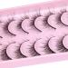Wispy False Eyelashes with Eyelash Glue Cat Eye Lashes Natural Look 10 Pairs Reusable Eyelashes 3D Fake Strip Lashes with 5ML Lash Glue Cat Eye Natual - Buy Online on SooperMarket.com