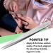 Tweezer Wishbeauty Pointed and Slant Pointed Eyebrow Tweezers for Women & Men - 2pc Precision Tweezers for Eyebrows Facial Hair & Ingrown Hair Removal - Stainless Steel - Buy Online on SooperMarket.com