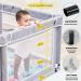 Baby Playpen: Sturdy Safety Play Center for Toddlers & Infants - 50x50 Inch Grey - Buy Online on SooperMarket.com