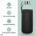 Buy Noma 1L Glass Bottle with Neoprene Cover - Durable Sports & Outdoor Water Bottle | Available in 500ml & 1000ml - Perfect for Office & School - Buy Online on SooperMarket.com