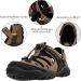Outpro Men's Premium Sports Sandals - Waterproof Air Padding Hiking & Beach Sandals - EU Size 45 Black/Brown - Buy Online on SooperMarket.com