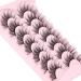 Geeneiya Wispy Mink Lashes Multipack - 7 Pairs 18mm Long Strip Lashes for Natural Volume & Fluffy False Eyelashes with Cat Eye Fairy Look - Buy Online on SooperMarket.com