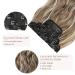 REECHO 20 Inch Ash Brown Clip in Hair Extensions - Pack of 4, 200g - Natural Soft Synthetic Hairpieces for Women - Buy Online on SooperMarket.com