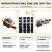 Buy 72 PCs DIY Individual Eyelashes - Reusable Wispy Fluffy Extensions for Beginners (B16 D-16mm) - Perfect for At-Home Application - Buy Online on SooperMarket.com