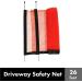 Play It Safe Driveway Net - Bright Orange Removable Safety Netting for Driveways up to 25' Wide - Kid-Friendly Barrier - Buy Online on SooperMarket.com