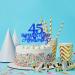 Cyodoos 1 Pcs 45th Sapphire Years Anniversary Cake Toppers 45th Sapphire Years Anniversary Heart Cake Decoration Celebration Party Supplies Birthday Party Decoration blue - Buy Online on SooperMarket.com