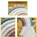 Rainbow Macrame Wall Hanging for Nursery Decor - Handmade Cotton Tassel for Kids Room (Beige) - Buy Online on SooperMarket.com