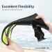 BPS Snorkel Fins - Adjustable Open Heel Swim Flippers for Diving & Snorkeling - Yellow S/M Size - Men Women - Buy Online on SooperMarket.com