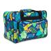 Tropical Leaves Sewing Machine Carrying Case and Accessories Organizer (18.1 x 9.4 x 12.2 In)