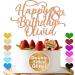 Cake Topper Happy Birthday Cake Topper Personalised Cake Topper Cake Decor Glitter Cake Toppers with Any Name Age 1st 10th 16th 18th 20th 21st 30th 40th 50th 60th 70th 80th (Rose Gold) - Buy Online on SooperMarket.com
