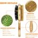 Grooming Brush for Dog & Cat 2 in 1 Dog Pin Brush and Bristle Soft Brush Dogs Comb and Brush for Cleaning Loose Fur & Dirt Msuitable for Long and Short-haired Dogs or Cats - Buy Online on SooperMarket.com