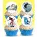 24 x Pre-Cut Surfing 4 Edible Stand up Wafer/Rice Paper Cupcake Cake Toppers Birthday Party Beach Holiday Surfboard Ocean Water Sport Decorations (Surfing 4) - Buy Online on SooperMarket.com