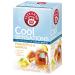 Teekanne Peach & Passion Fruit Cold Brew Tea Infusion Ice Cool Sensations All Natural Real Fruit with Apple Rosehip Hibiscus 18 Teabags