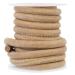 CleverDelights Genuine Leather Cord - 1/4" Round - 10 Feet - Natural