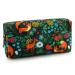 Lparkin spring pencilate made of canvas motif: forest animals fox fabric zipper gift for men and women gadget bag make-up bag cosmetic bag school supplies