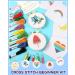 Pllieay Kids Cross Stitch Kit | 6 Patterns, 2 Hoops, 12 Skeins | Beginner Needlepoint Starter Set with Instructions - Buy Online on SooperMarket.com
