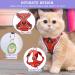 Buy Tikxlafe Adjustable Cat Dishes with Leash - 150 cm Polyester Cat Line Set for Kittens (Red Size S) - International Shipping Available - Buy Online on SooperMarket.com