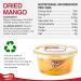 Tropgo Mango slices silver bag - Dried Fruit Bites in Pouch - Lunchbox Snacks - No Added Sugar - High in Fibre Low Calorie Gluten Free Snacks - Healthy Snacks for Adults and Kids (125g) - Buy Online on SooperMarket.com