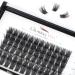 Glowing Win single eyelashes Extension 72 PCs DIY Volume Cluster Lashes 10-16mm natural artificial eyelashes eyelash extension Individual false eyelashes wispy single eyelashes 72 cluster lashes-03