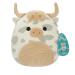 Squishmallows Original 7.5-Inch Borsa the Grey Spotted Highland Cow Small-Sized Ultrasoft Plush Borsa -Grey Spotted